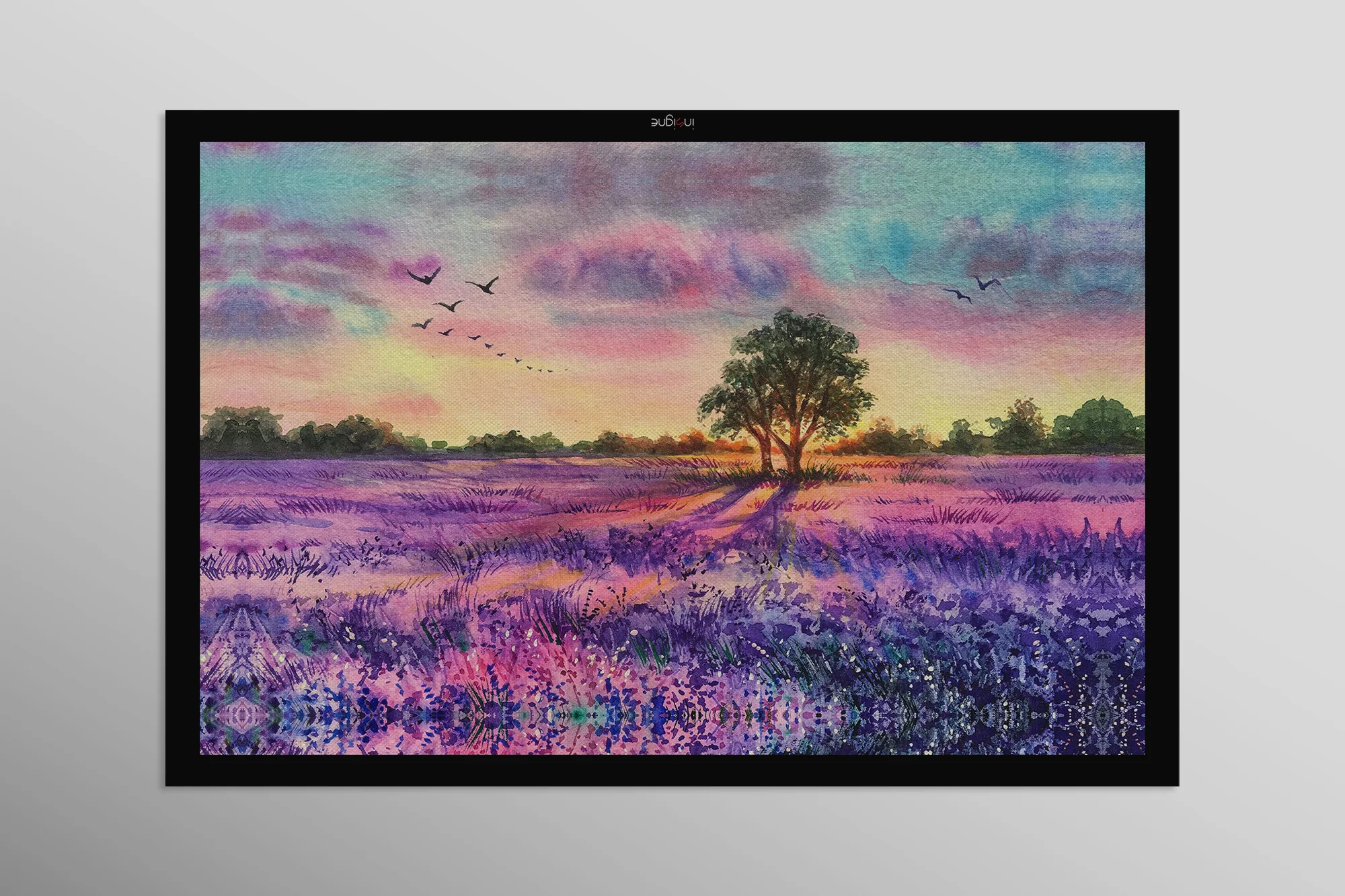 Lavender Sunset Tree — 3D Haptic Embossed High-Gloss Luxury Wall Art - Image 12