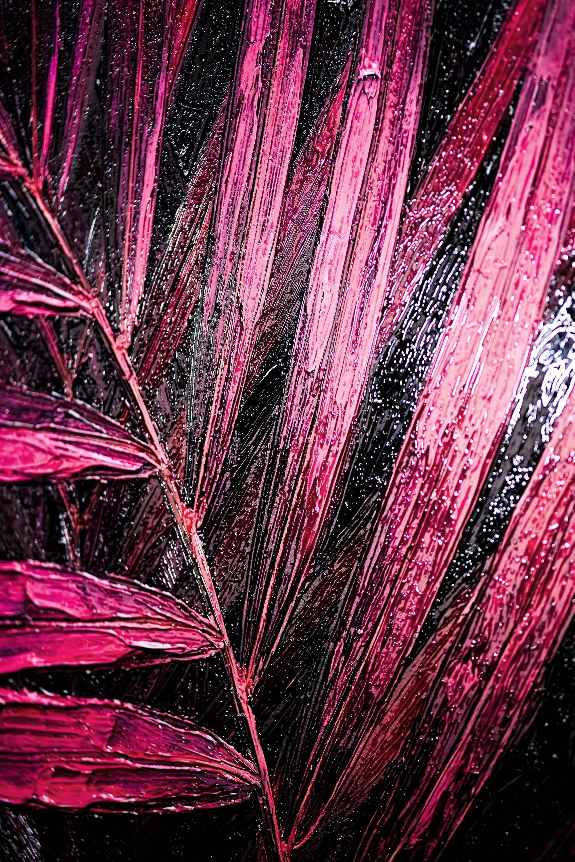 Magenta Midnight Frond — A Sculpted Pulse of Tropical Velvet - Image 7