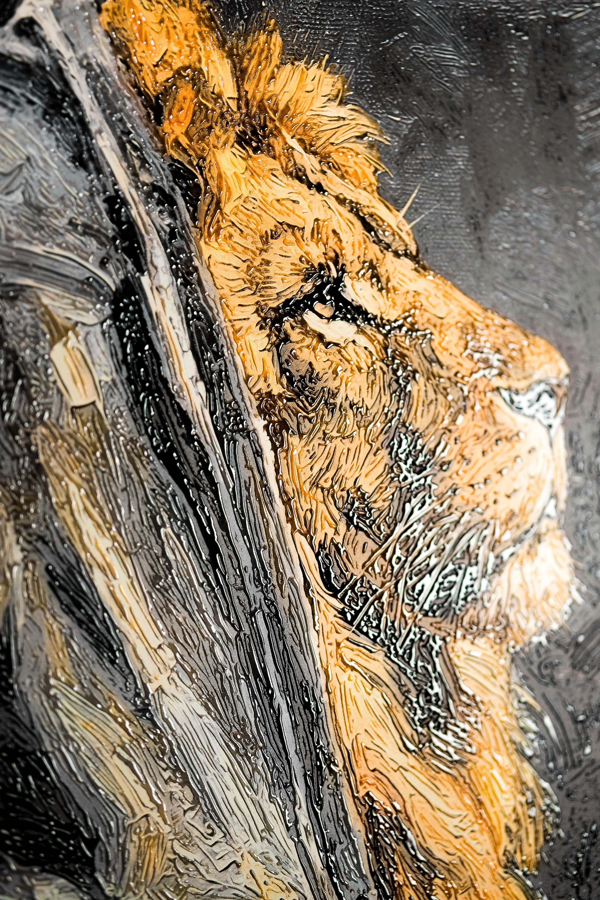 Majestic Urban Monarch — A 3D Impasto Portrait of Street Royalty - Image 11