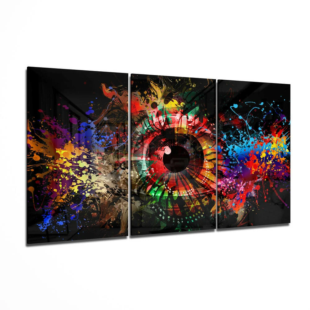 Colors in My Eyes Mega Glass Wall Art - Image 2