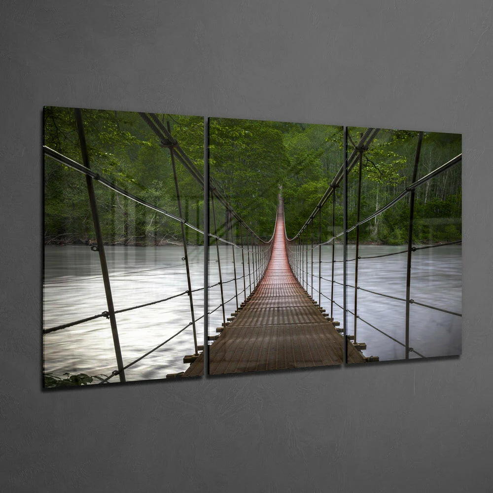 Suspension Bridge Mega Glass Wall Art - Image 3