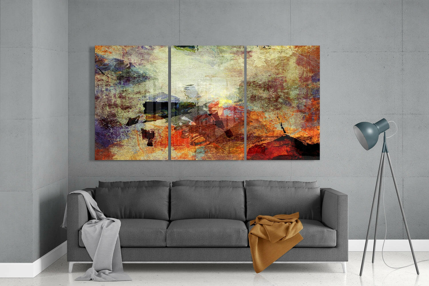 Abstract Colors Mega Glass Wall Art - Image 3