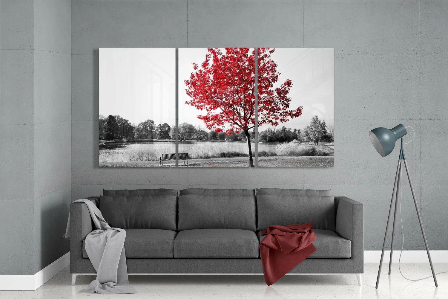 Autumn Tree Mega Glass Wall Art - Image 3