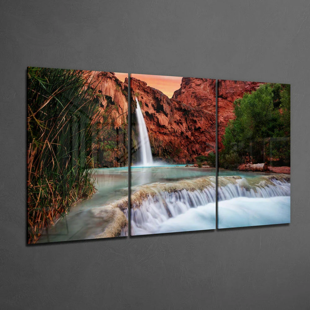 Waterfall Glass Wall Art - Image 2