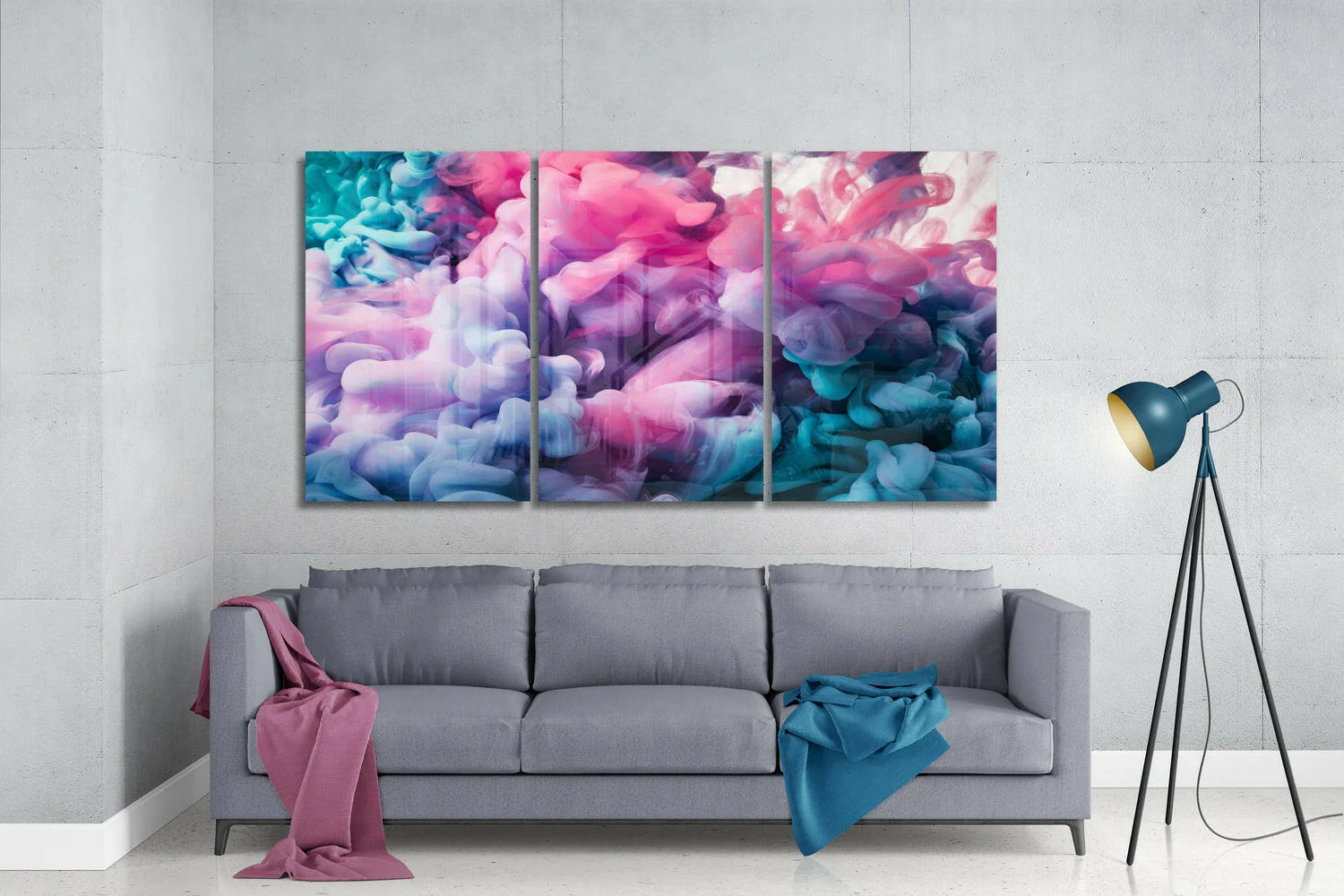 Pastel Smoke Mega Glass Wall Art - Image 3