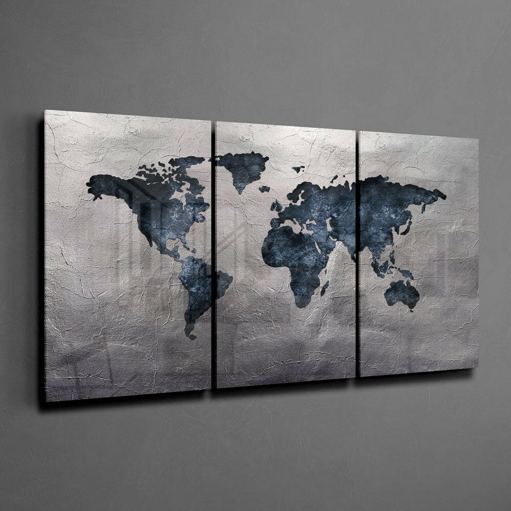 World Map Mega Glass Wall Art - Image 2
