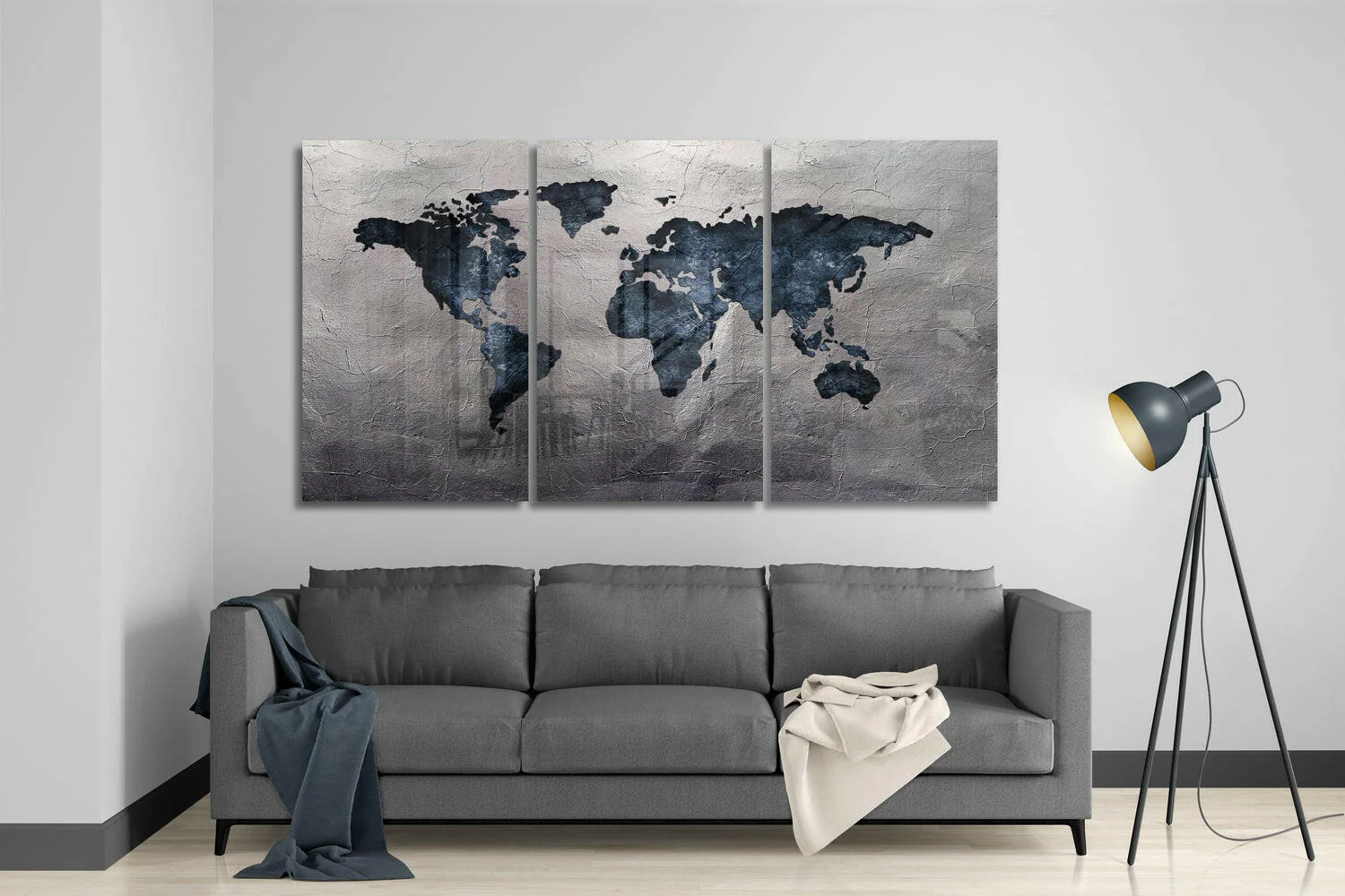World Map Mega Glass Wall Art - Image 3