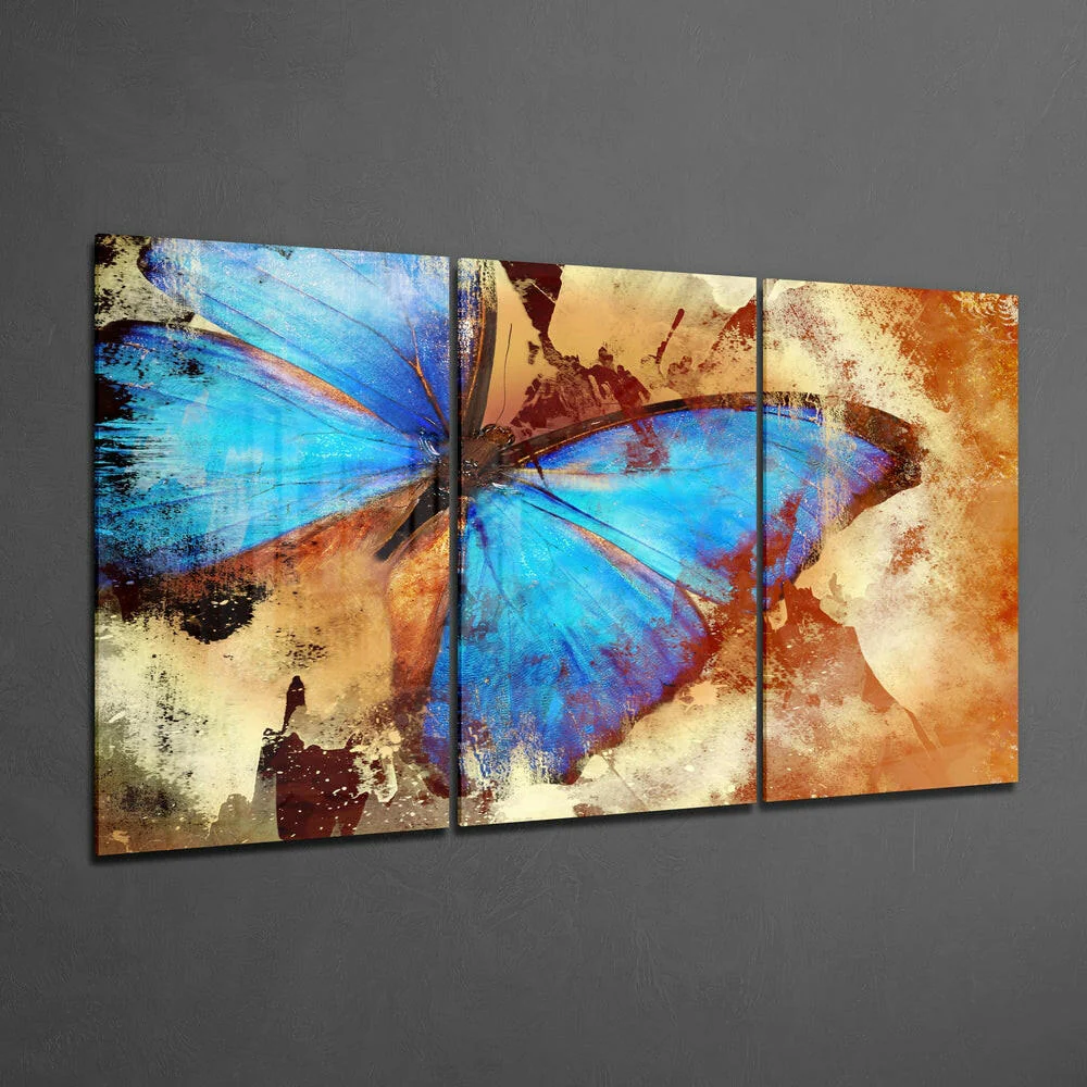 Butterfly Glass Wall Art - Image 2