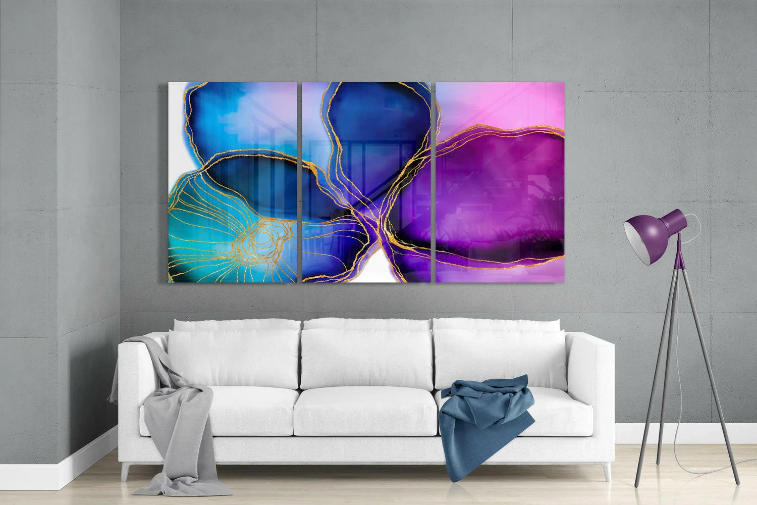 Abstract Shapes 5 Glass Wall Arts - Image 3