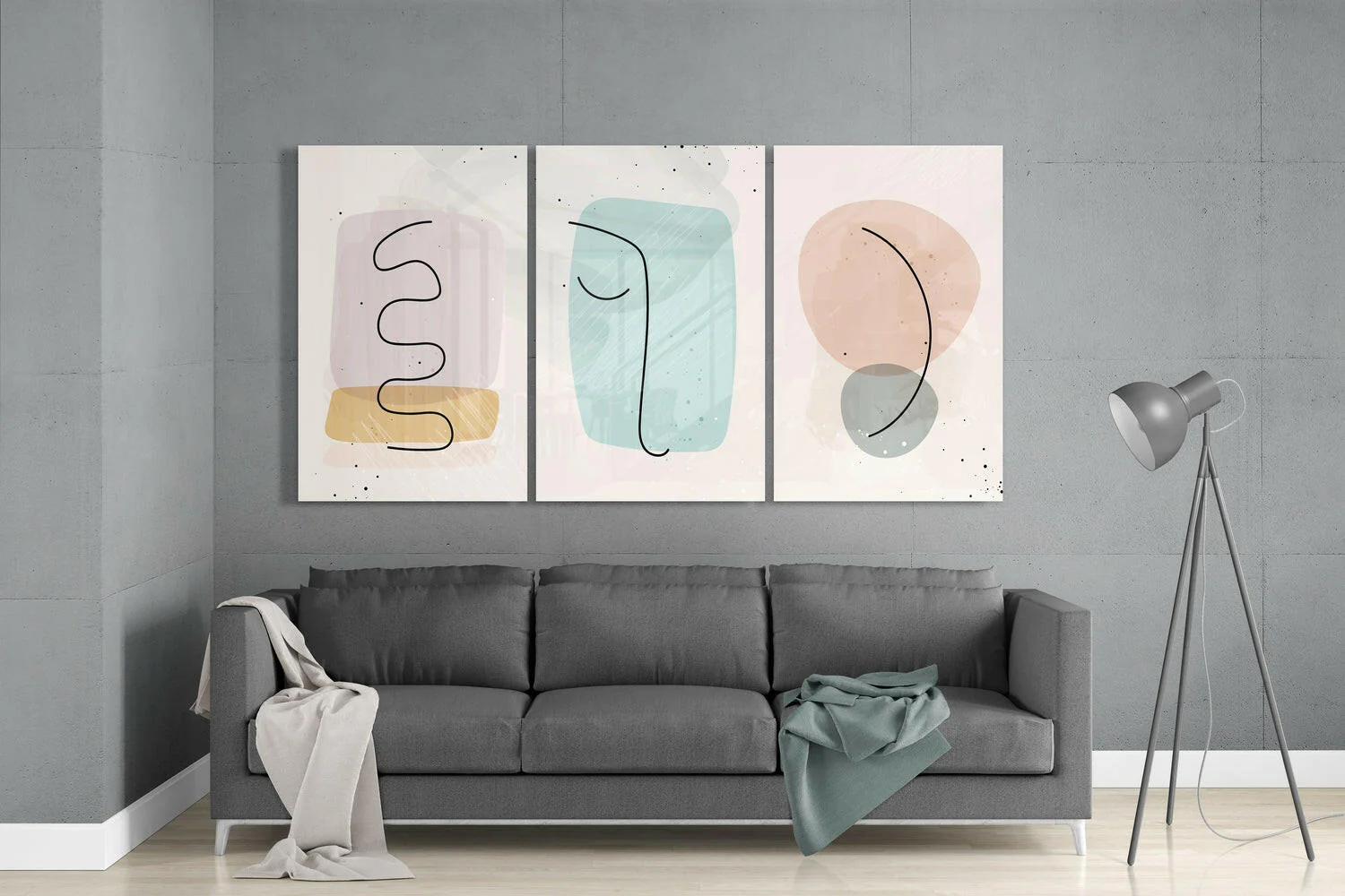 Abstract Shapes 6 Glass Wall Arts - Image 3