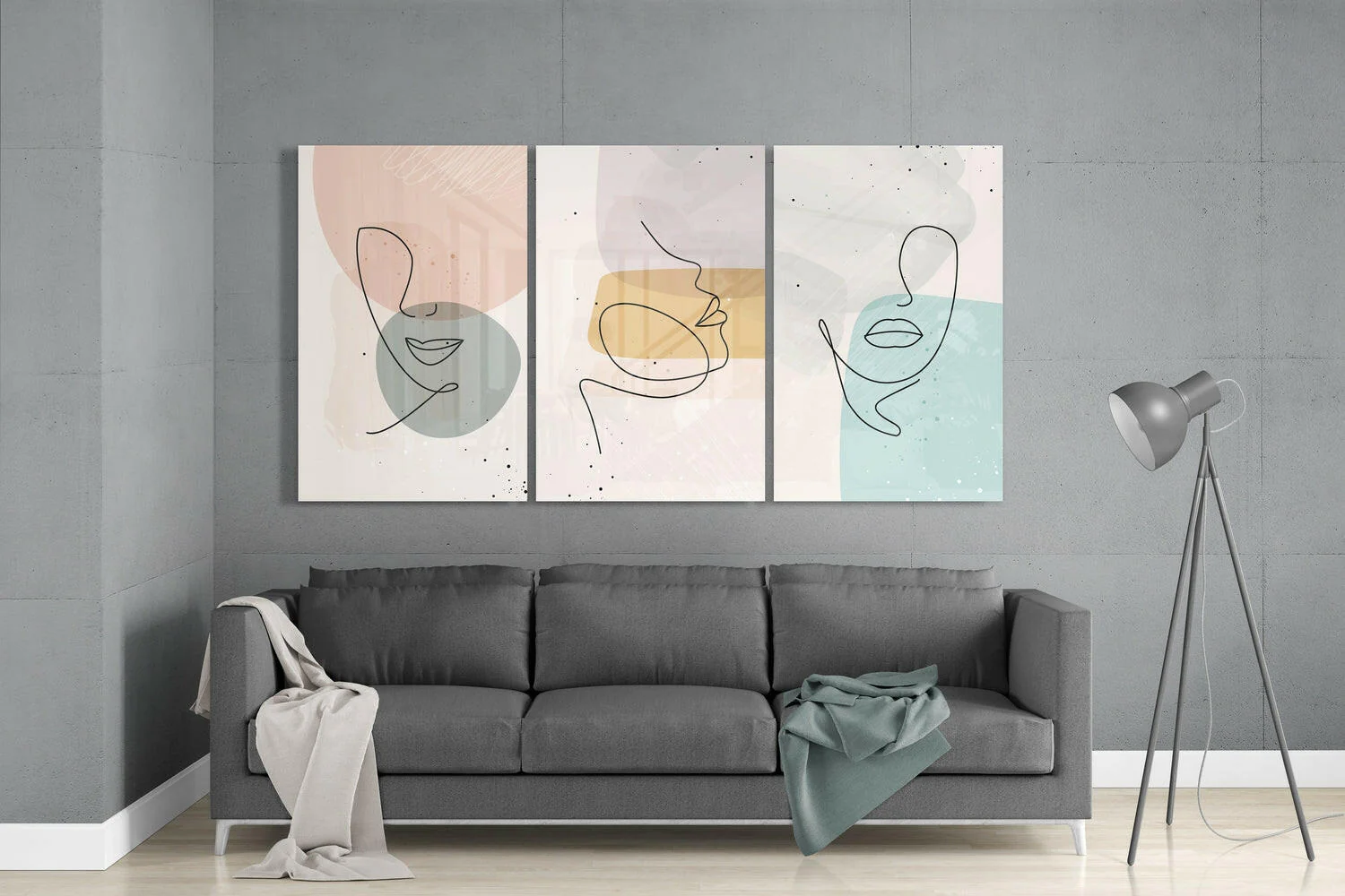 Abstract Shapes 7 Glass Wall Arts - Image 3