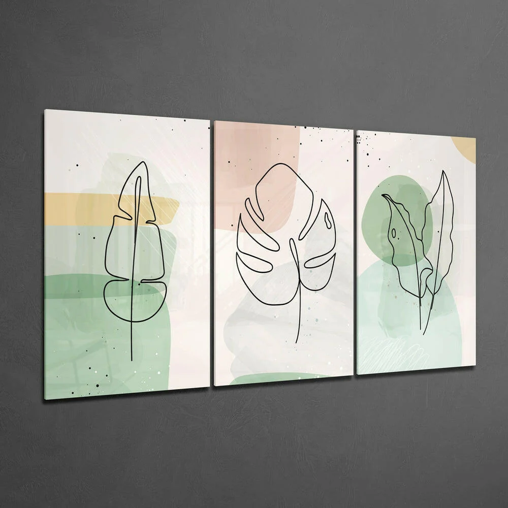 Abstract Shapes 8 Glass Wall Arts - Image 2