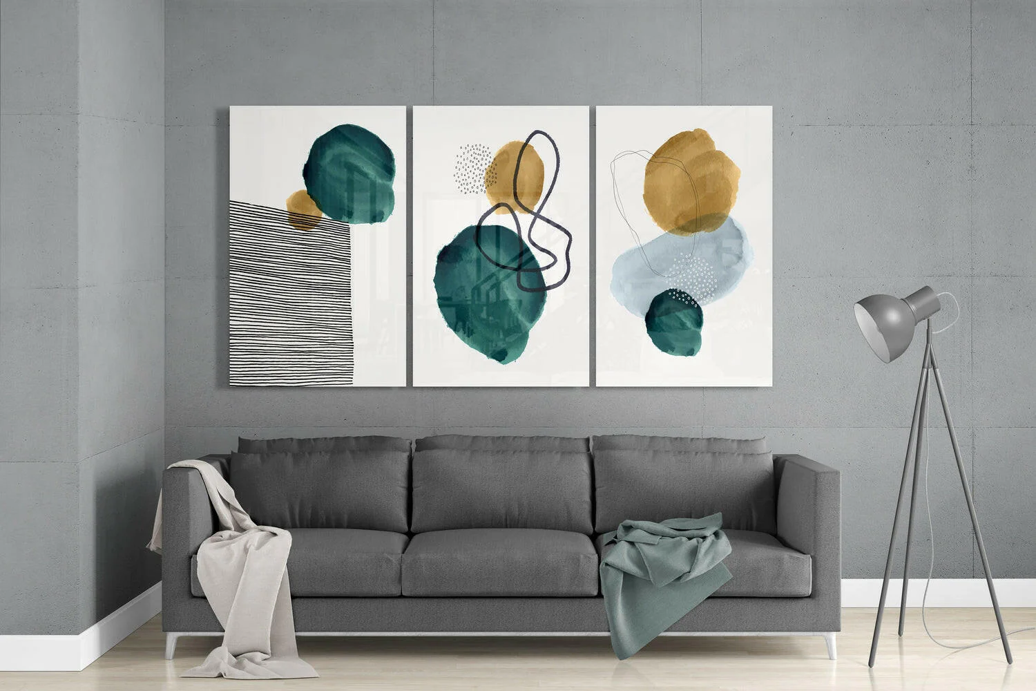 Abstract Shapes 10 Glass Wall Arts - Image 3