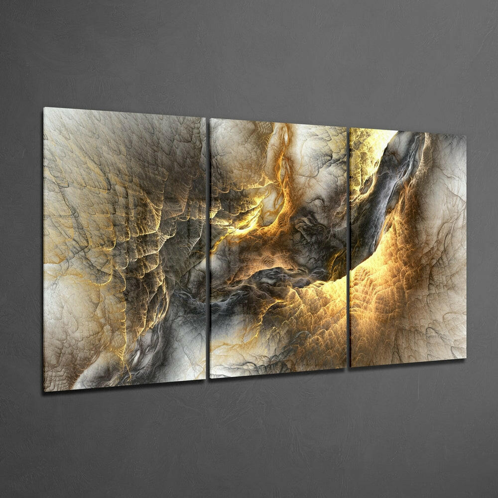 Yellow Lava Glass Wall Art - Image 2