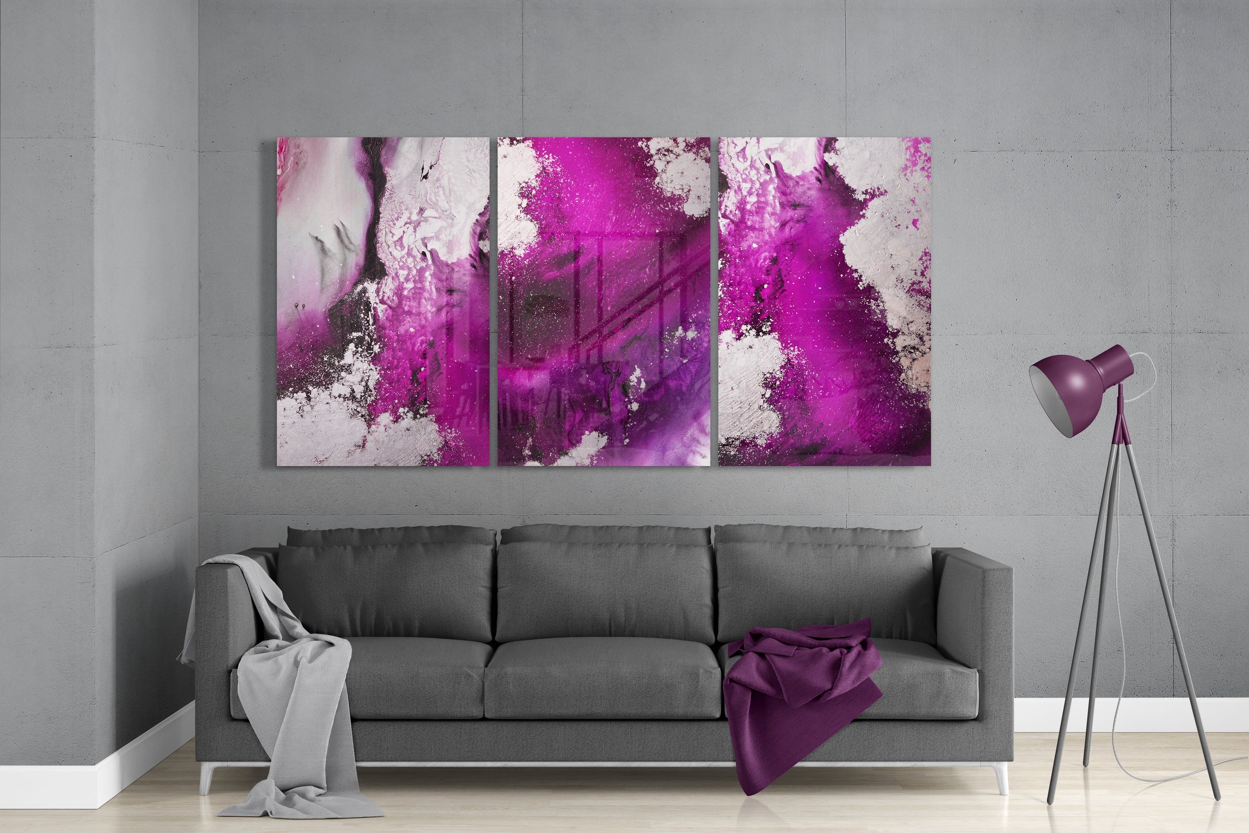 Fuchsia Glass Mega Wall Art - Image 3