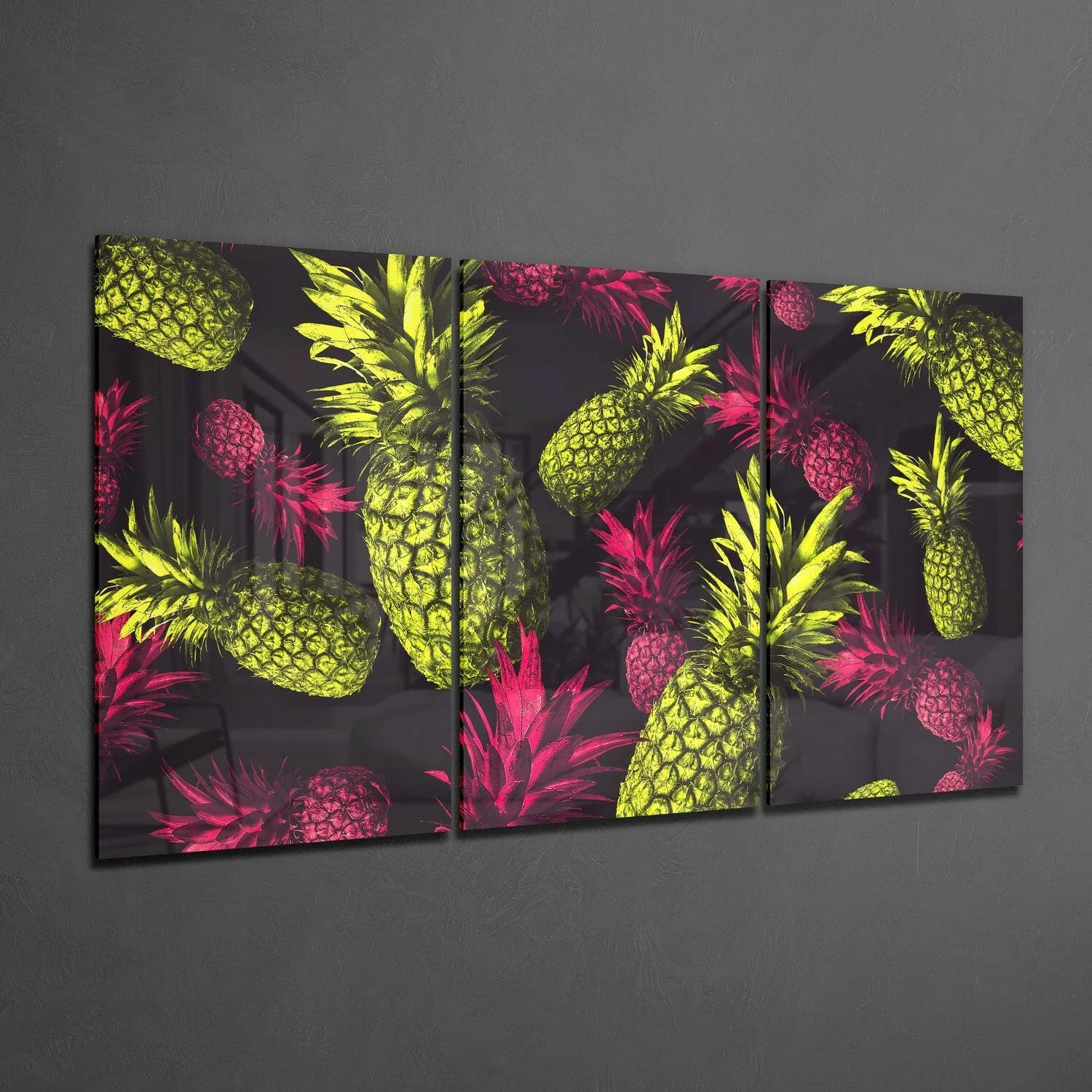 Pineapples Glass Wall Art - Image 2