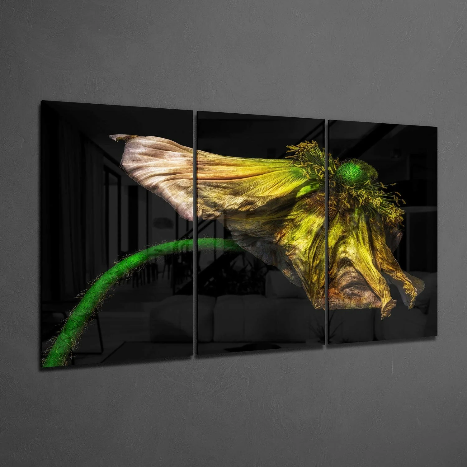 Macro Flower Glass Wall Art - Image 2