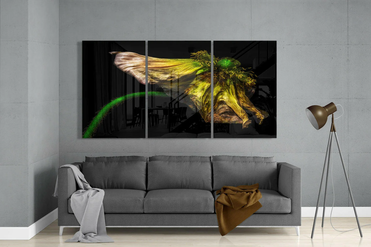 Macro Flower Glass Wall Art - Image 3