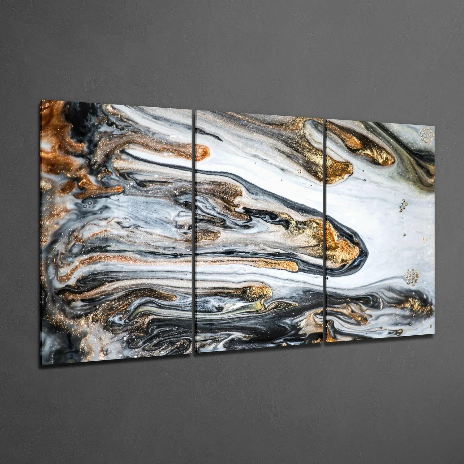 Marbling Colors Glass Wall Art - Image 2