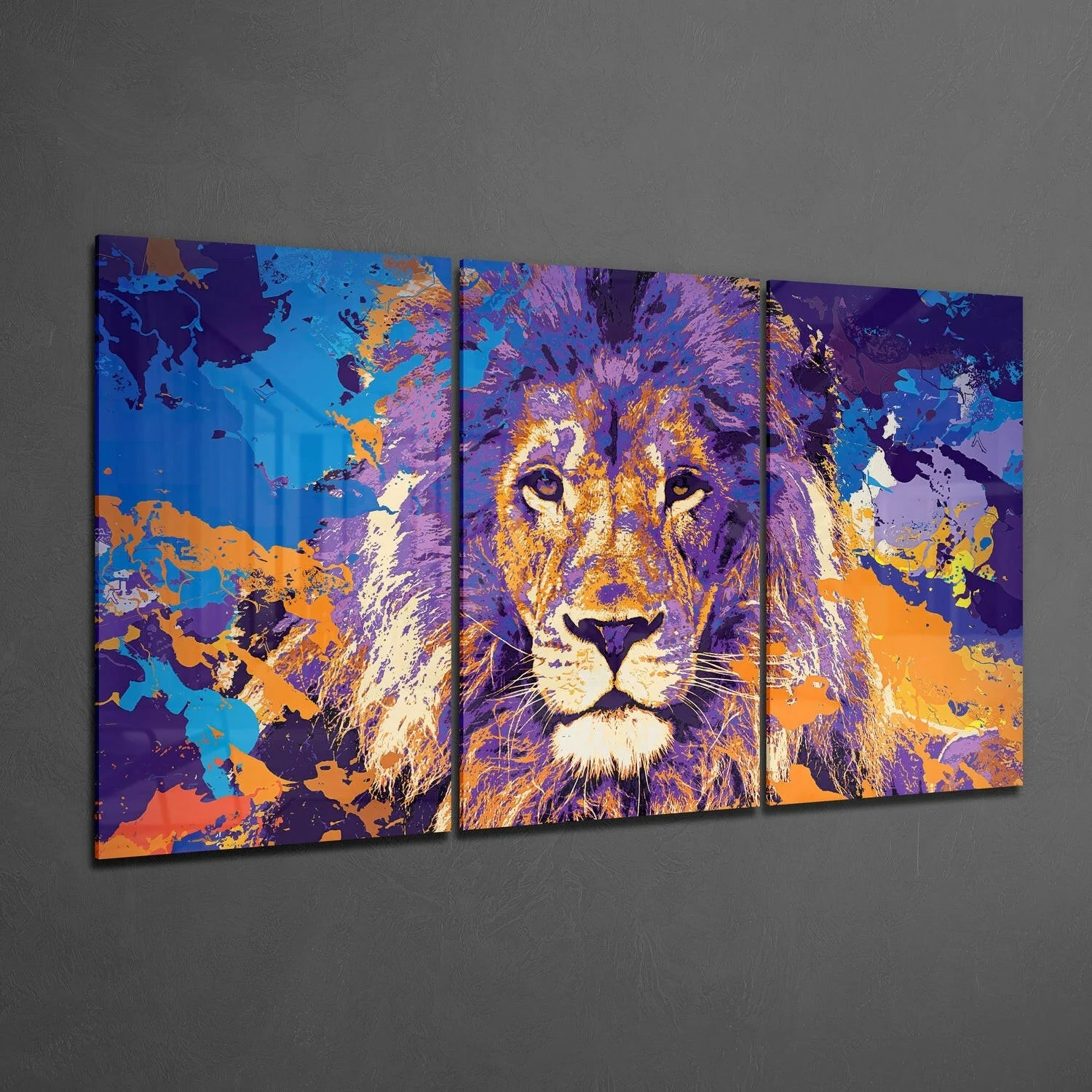 Lion Mega Glass Wall Art - Image 2