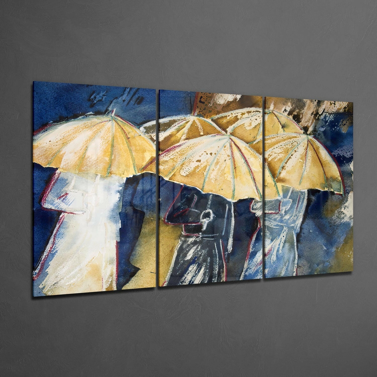 Umbrellas Glass Wall Art - Image 2
