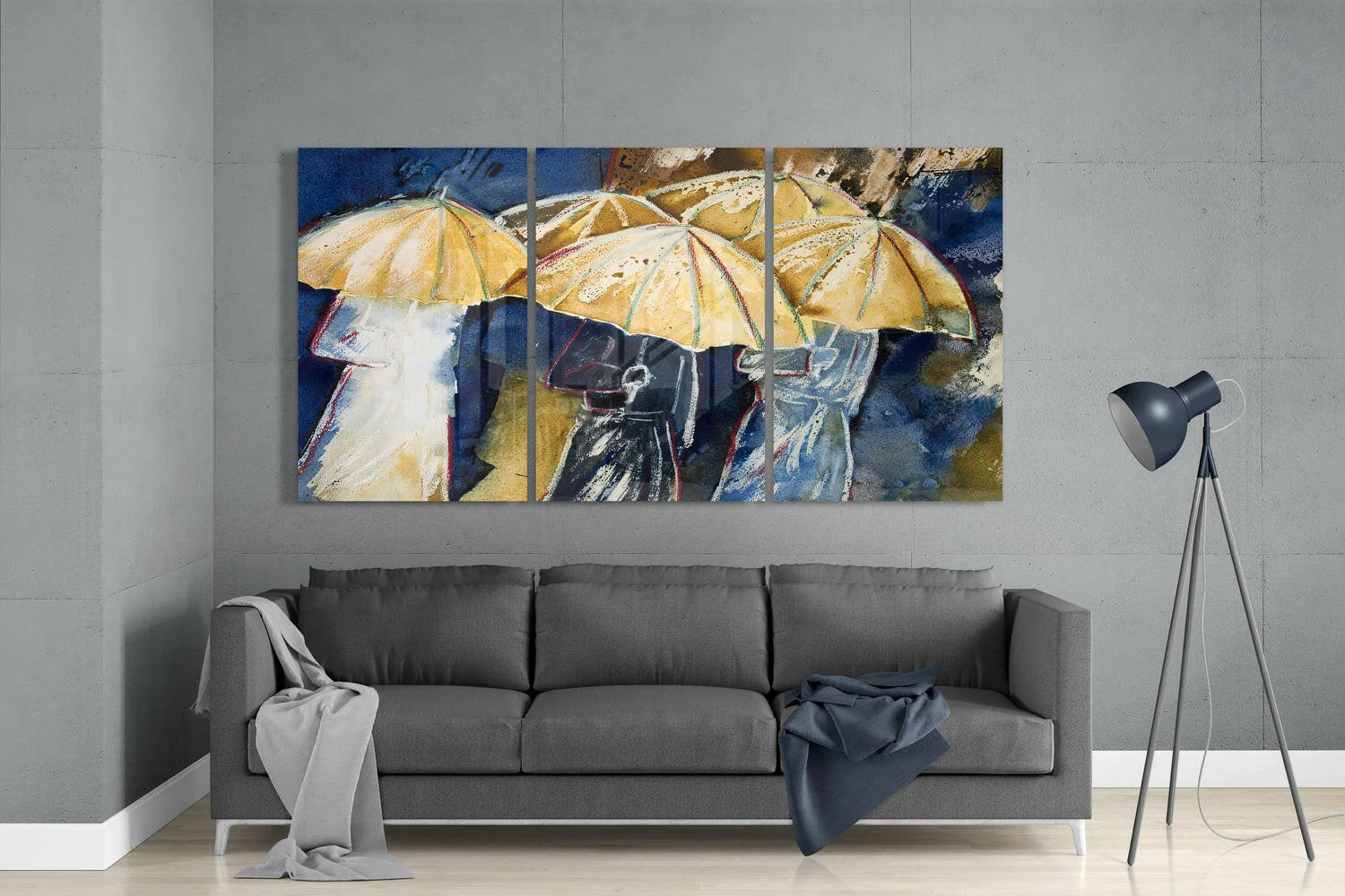 Umbrellas Glass Wall Art - Image 3