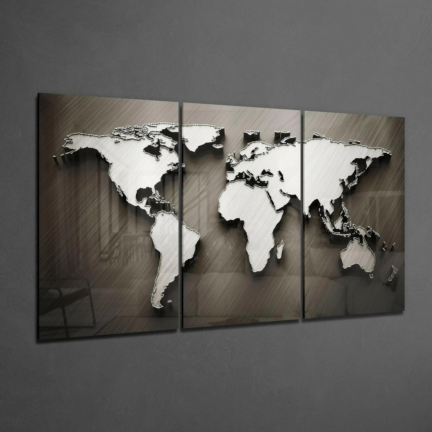 World Map Glass Wall Art - Image 2
