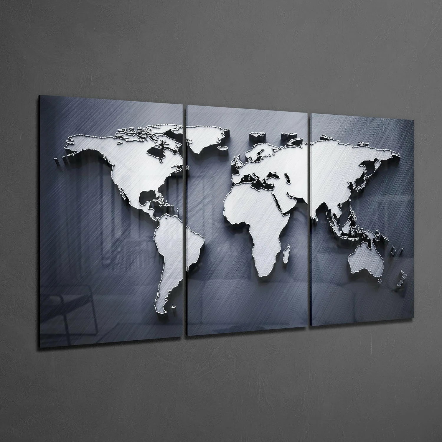 World Map Glass Wall Art - Image 2