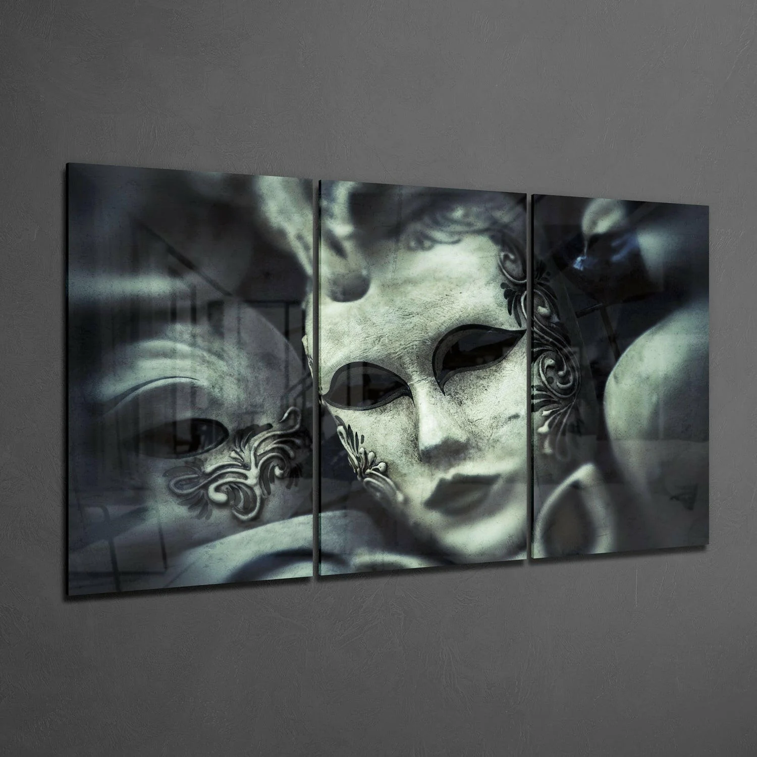 Mask Glass Wall Art - Image 2