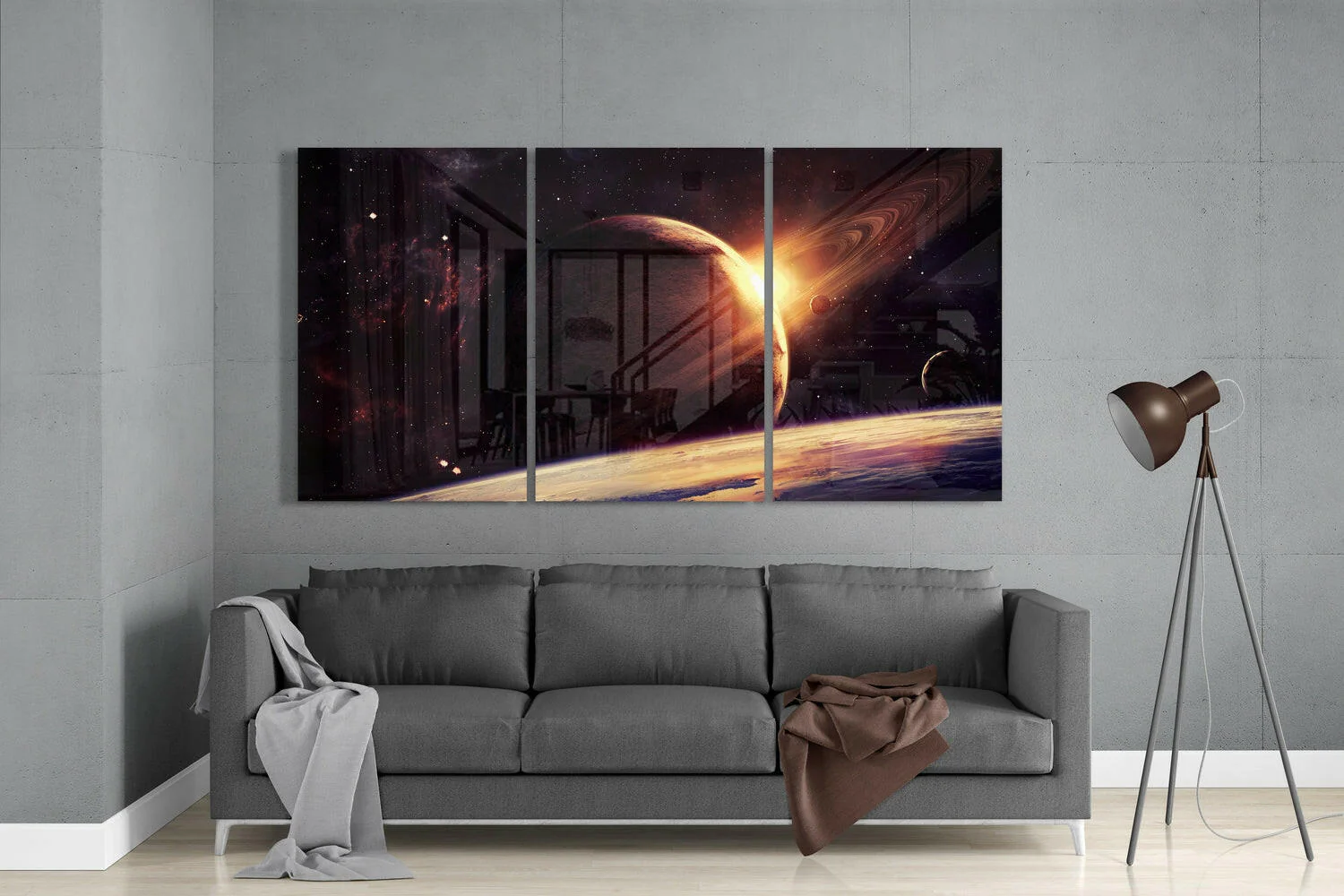 Saturn Glass Wall Art - Image 3