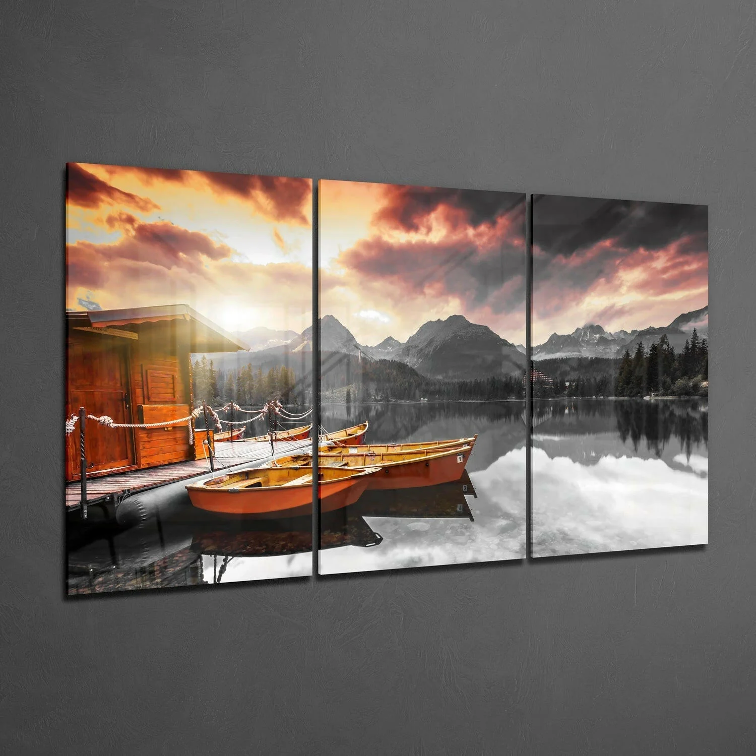 Lake View Glass Wall Art - Image 2
