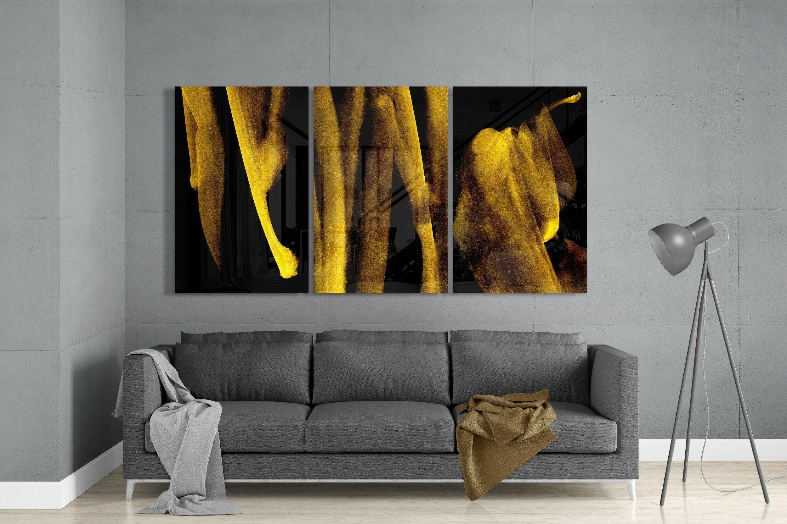 Yellow Touch Glass Art - Image 3