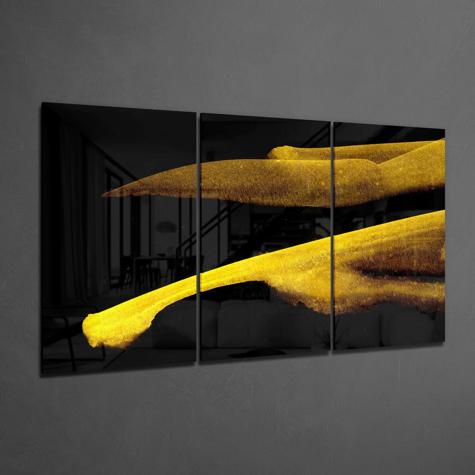 Yellow Touch Glass Art - Image 2