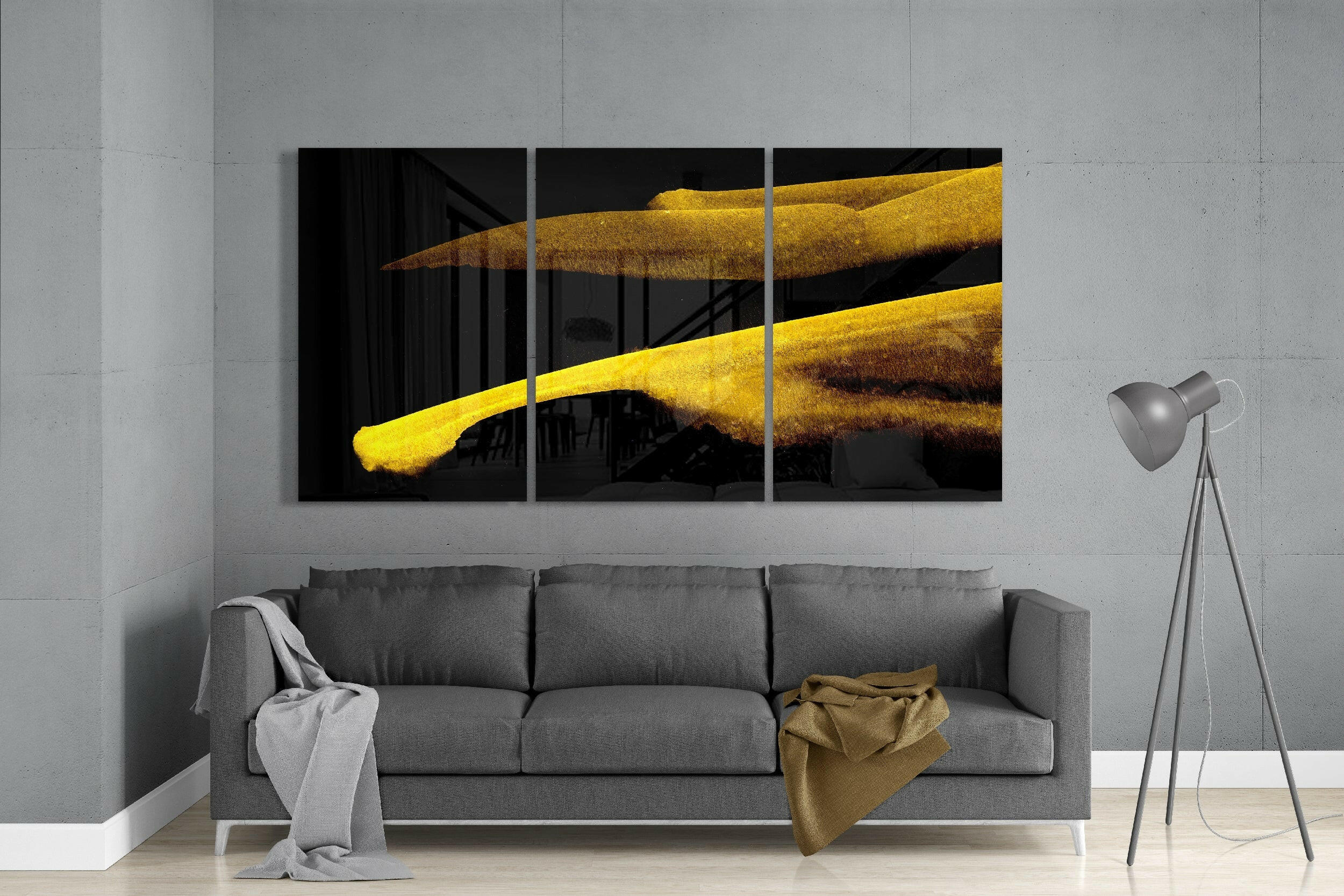 Yellow Touch Glass Art - Image 3