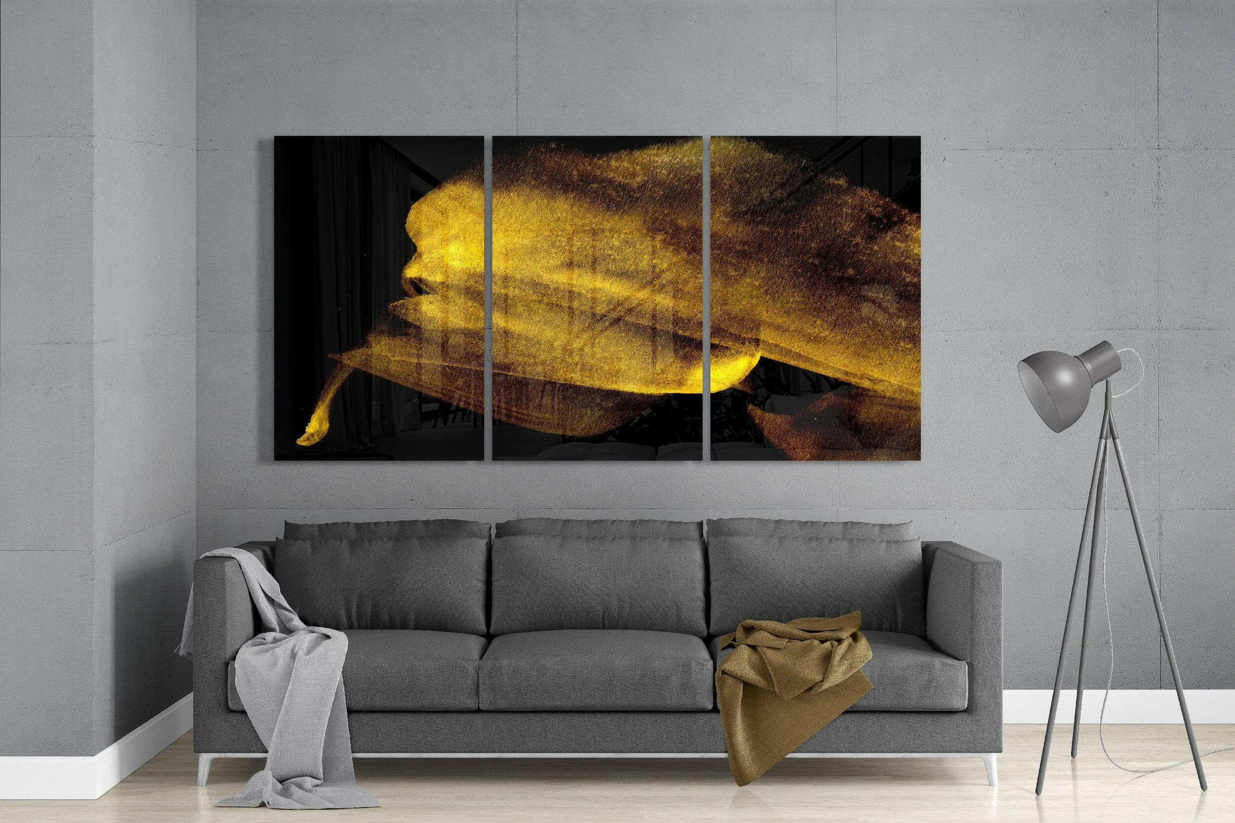 Yellow Touch Glass Art - Image 3