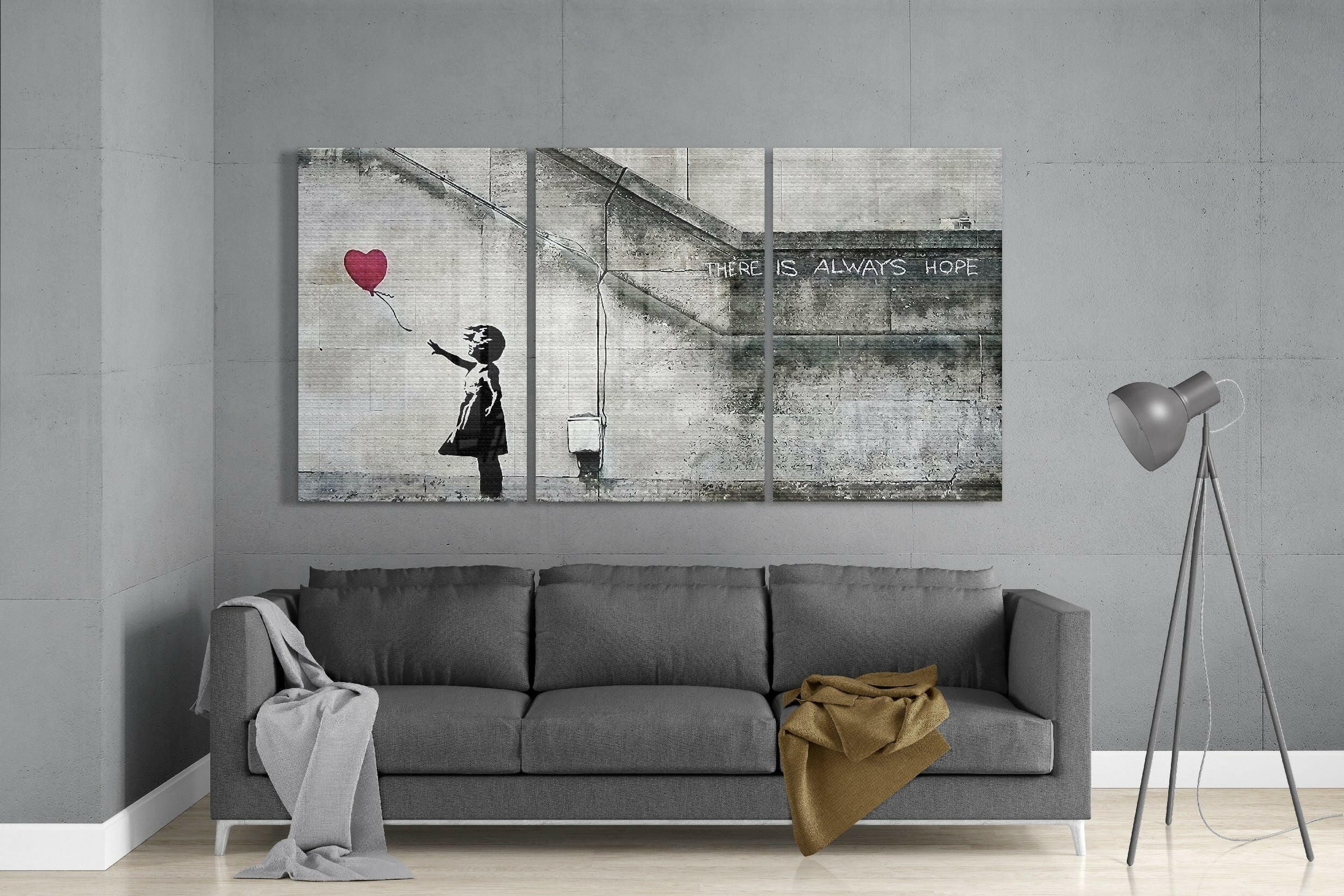 Heart Balloon - Banksy Glass Art - Image 3