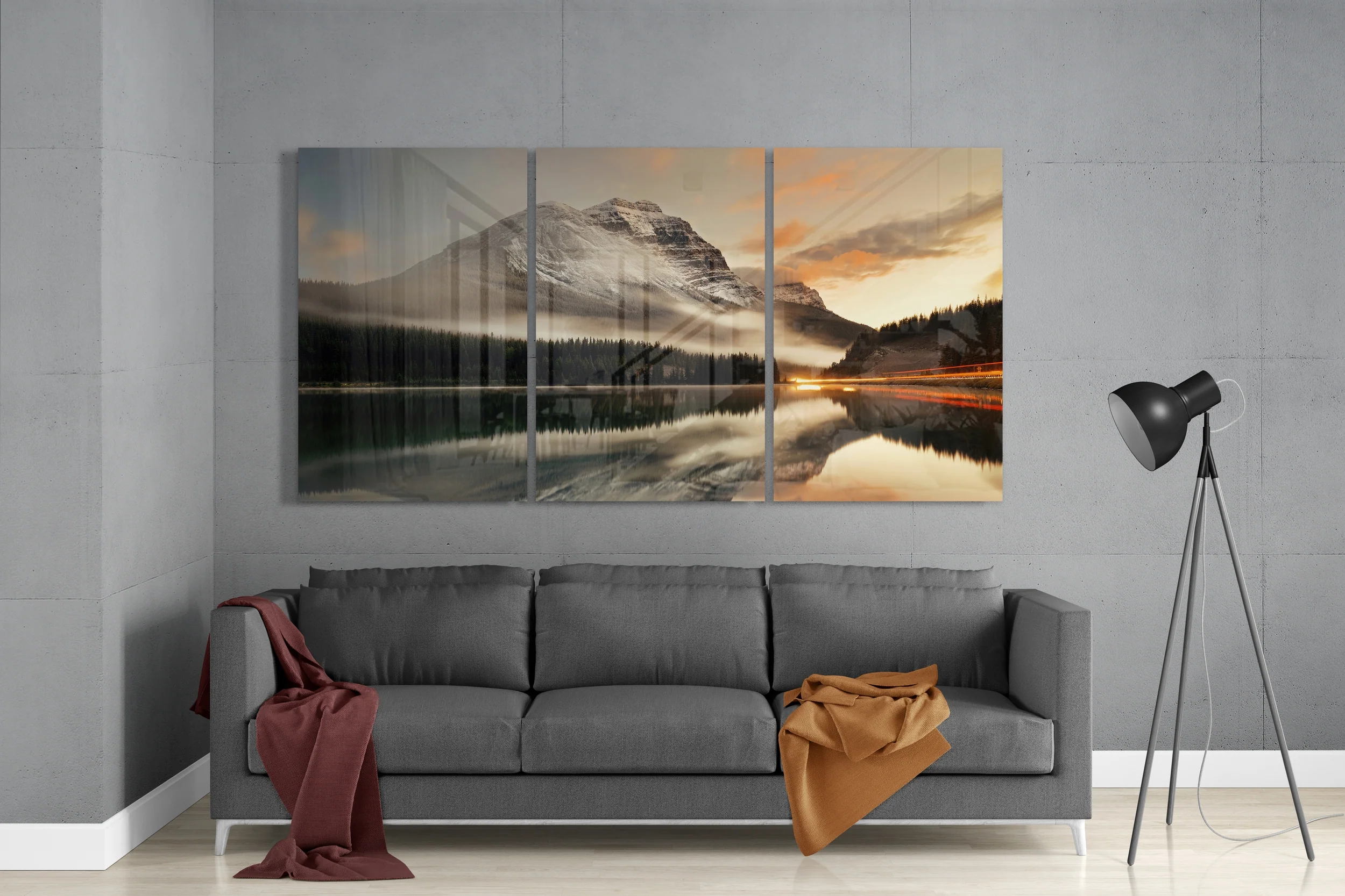 Mountain View Glass Wall Art - Image 3
