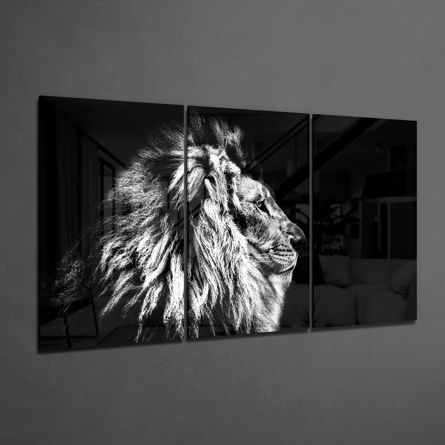 Lion Mega Glass Wall Art - Image 2
