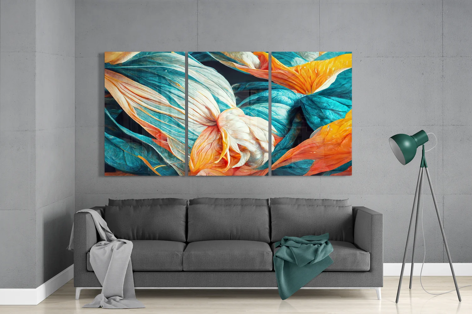 Flowers Glass Wall Art - Image 3