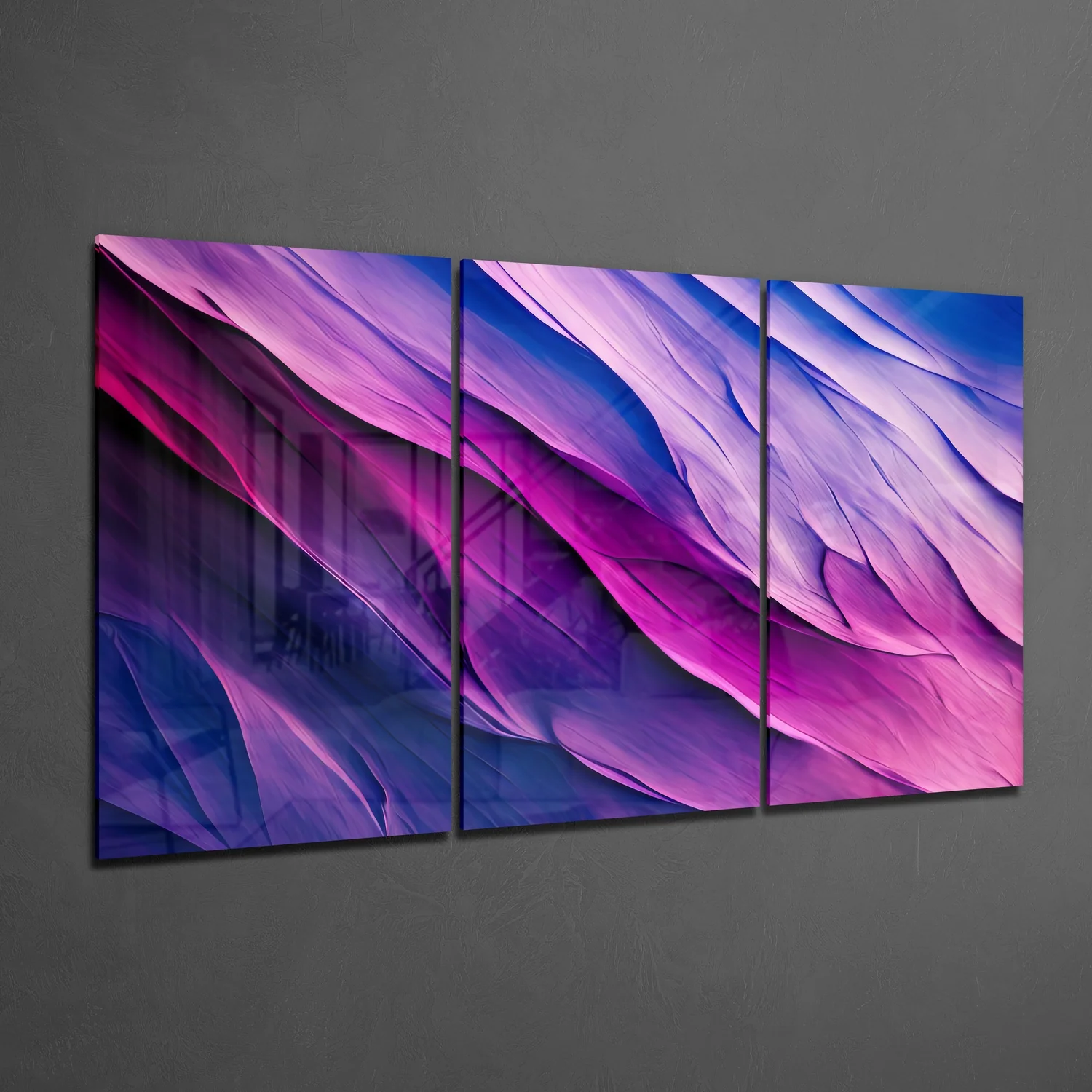 Purple Mega Glass Wall Art - Image 2
