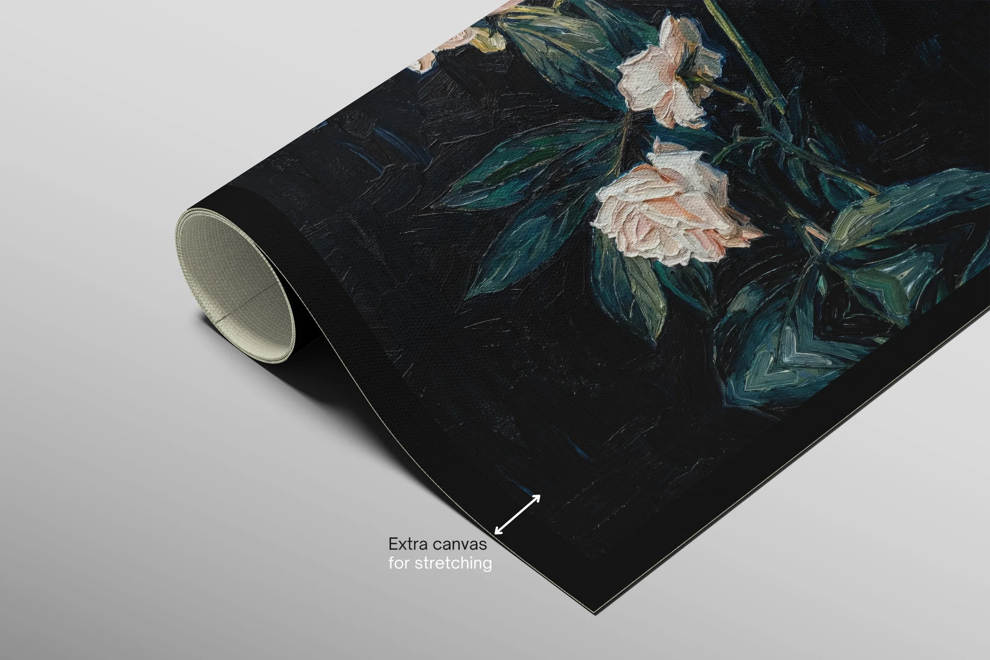 Midnight Peony & Amber Lily — 3D Haptic Embossed High-Gloss Luxury Wall Art - Image 10