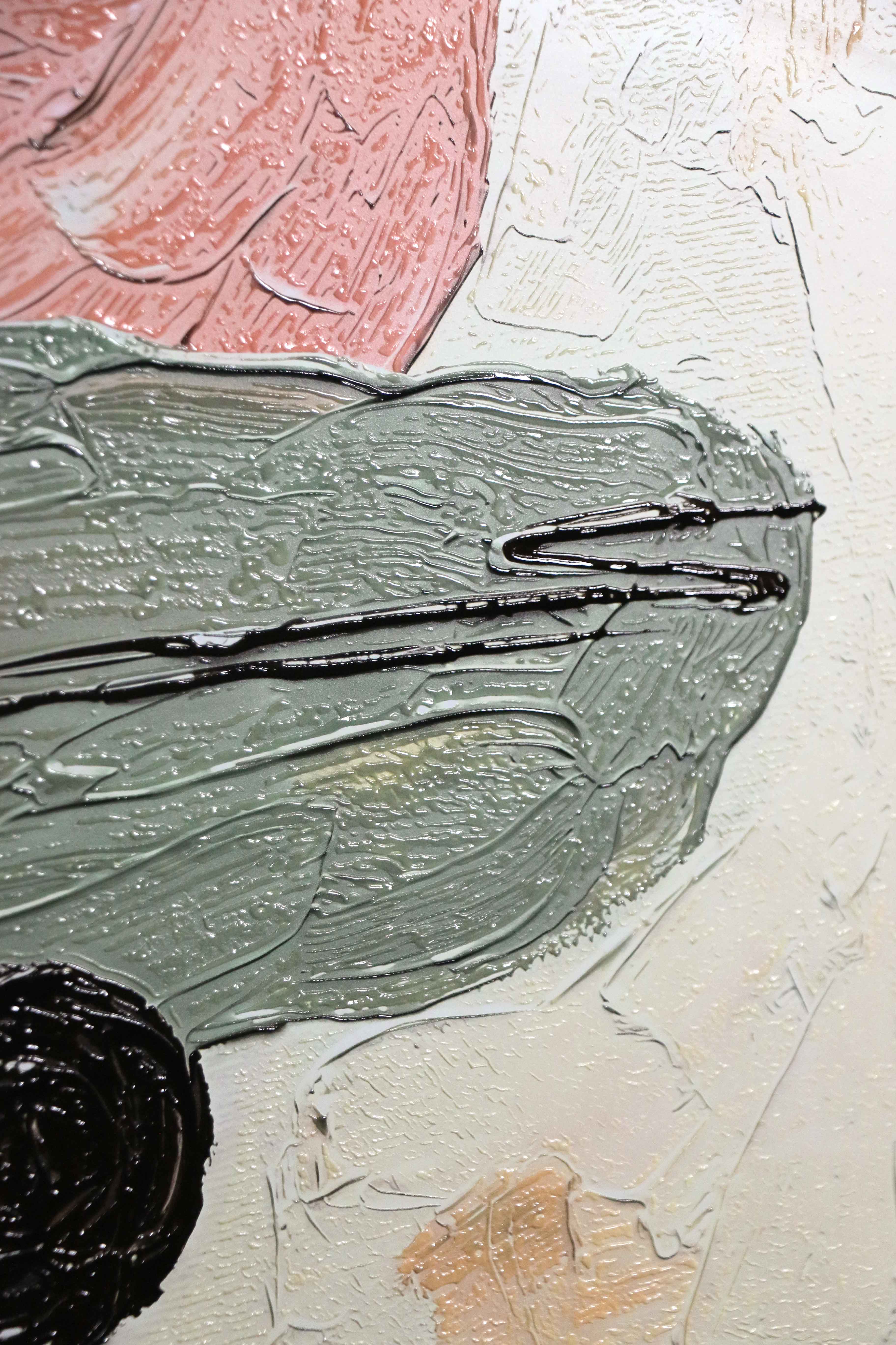 Mocha & Rose Abstract Stack — 3D Haptic Embossed High-Gloss Luxury Wall Art - Image 9