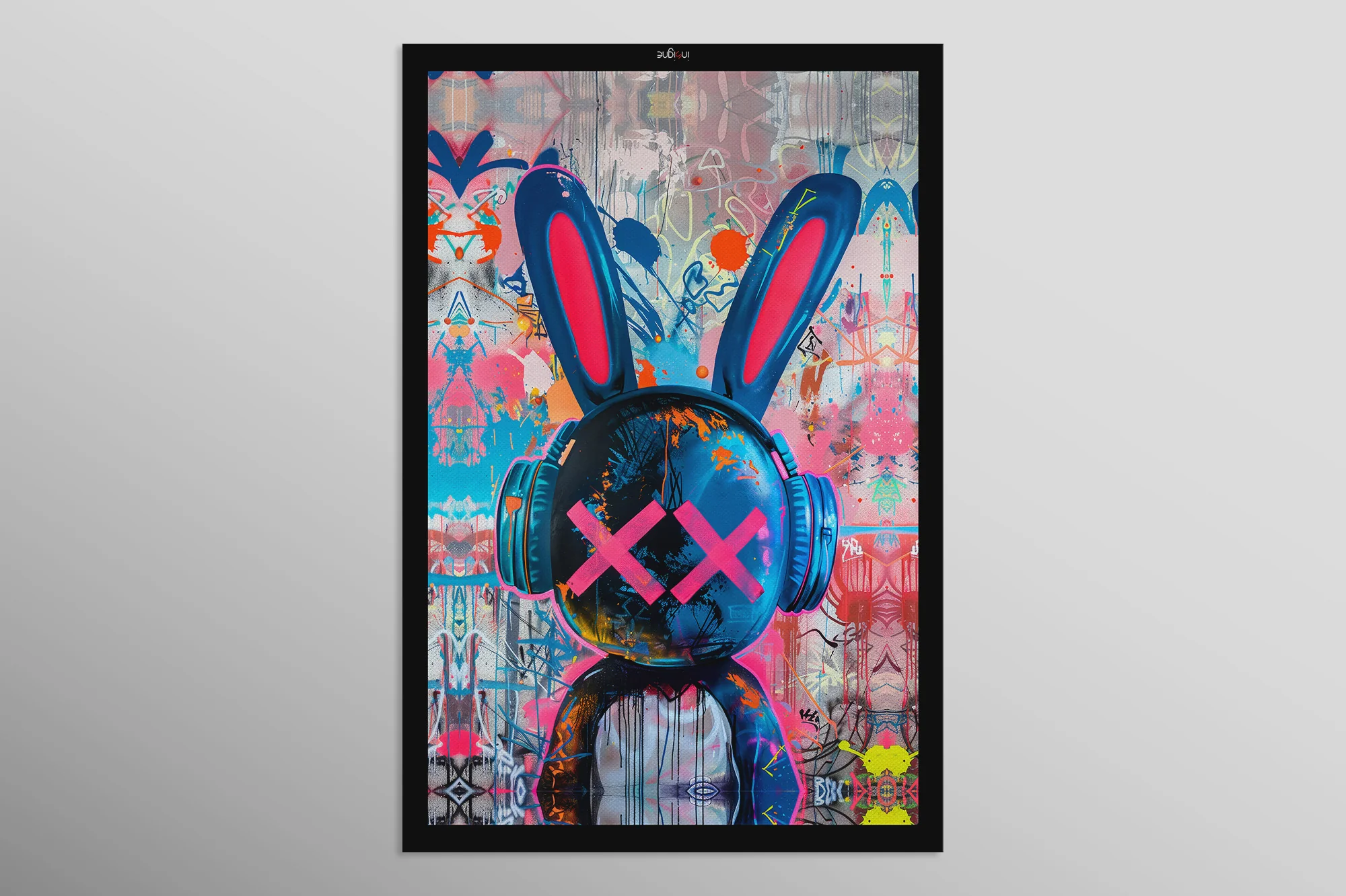 Urban Rebel Bot — 3D Haptic Embossed High-Gloss Luxury Wall Art - Image 11