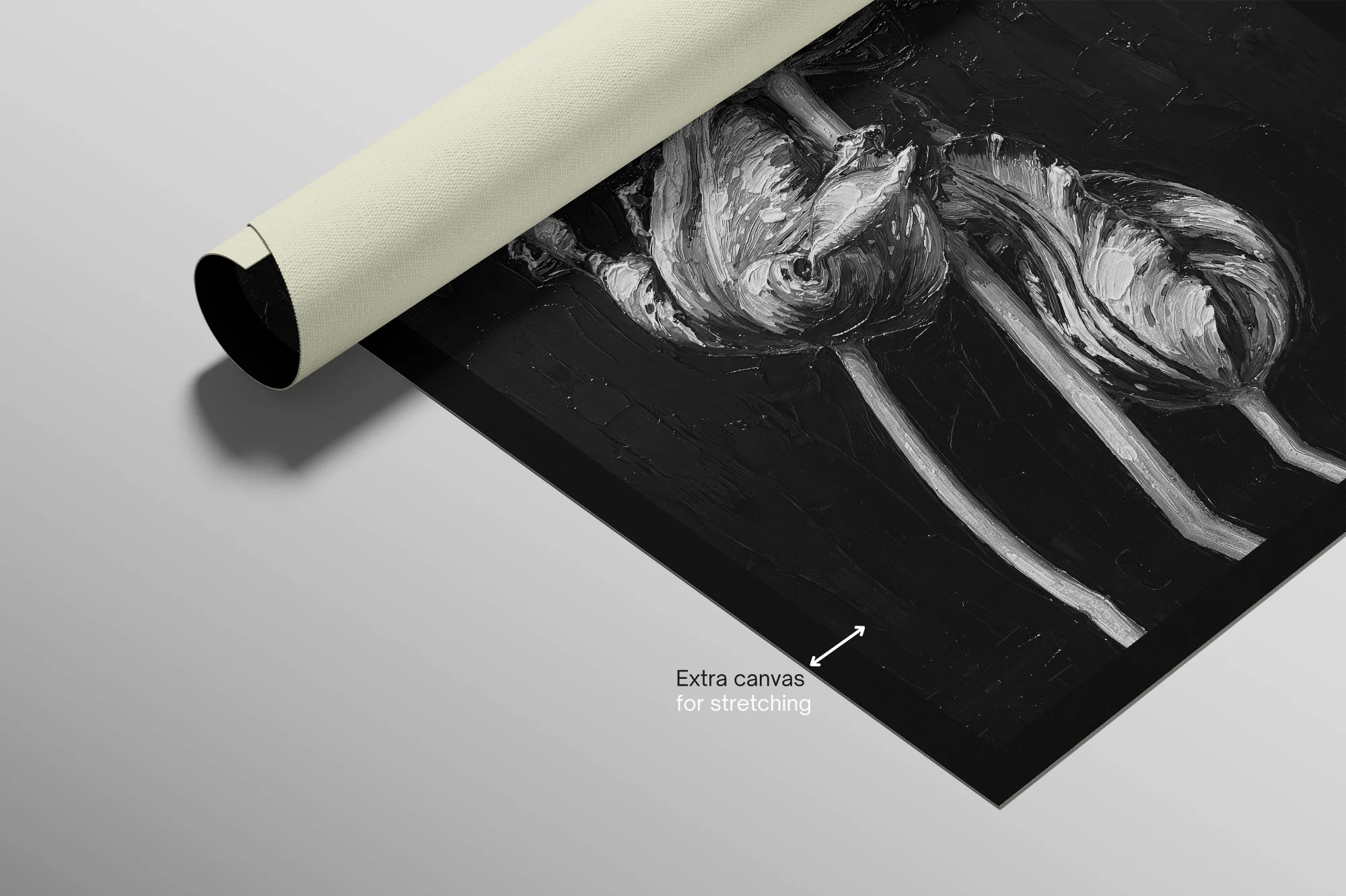 Obsidian & Ivory Grace — 3D Haptic Embossed High-Gloss Luxury Wall Art - Image 16
