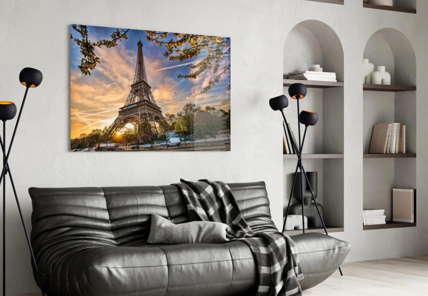 Eiffel Tower Glass Wall Art - Image 5