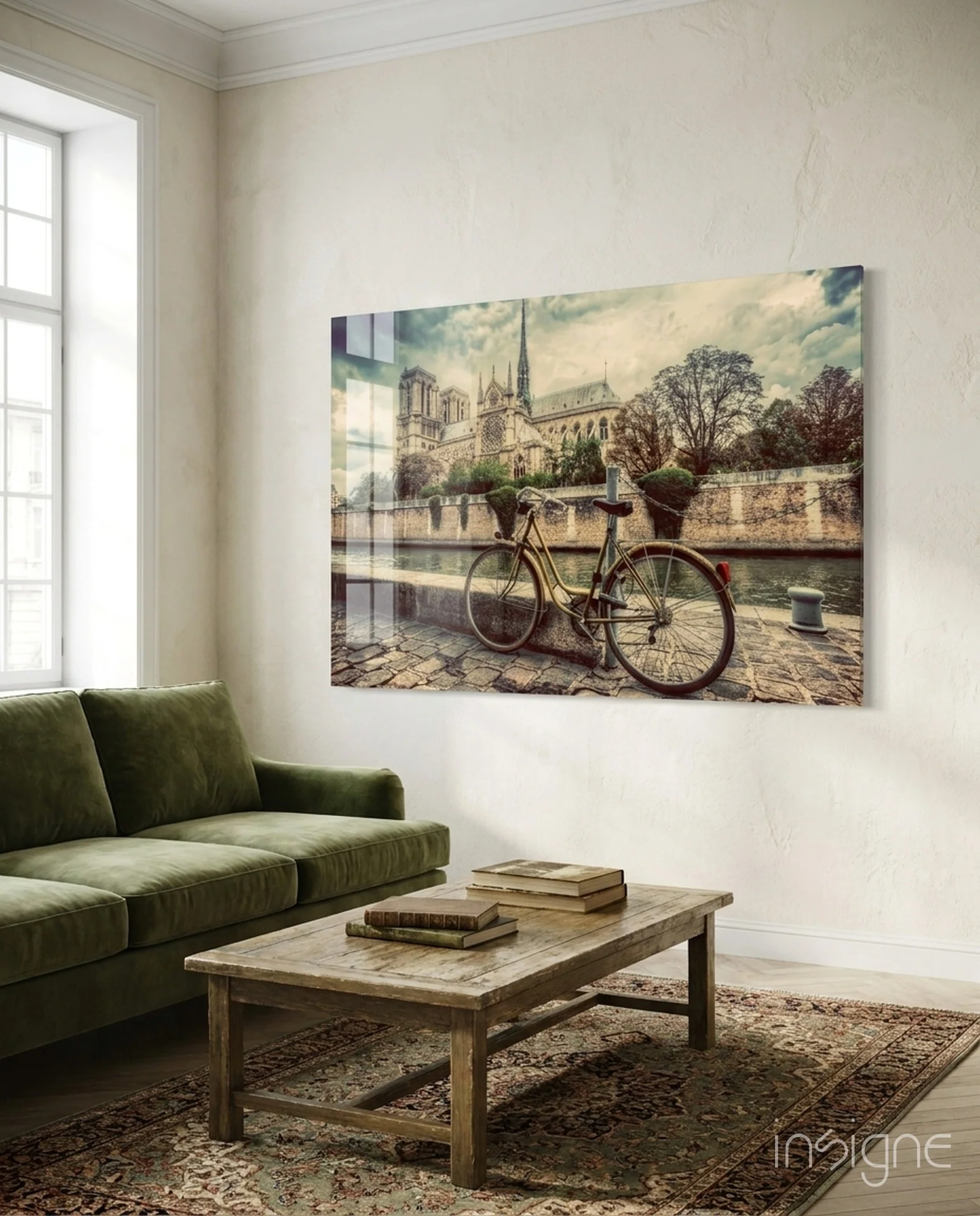 Bicycle Glass Wall Art