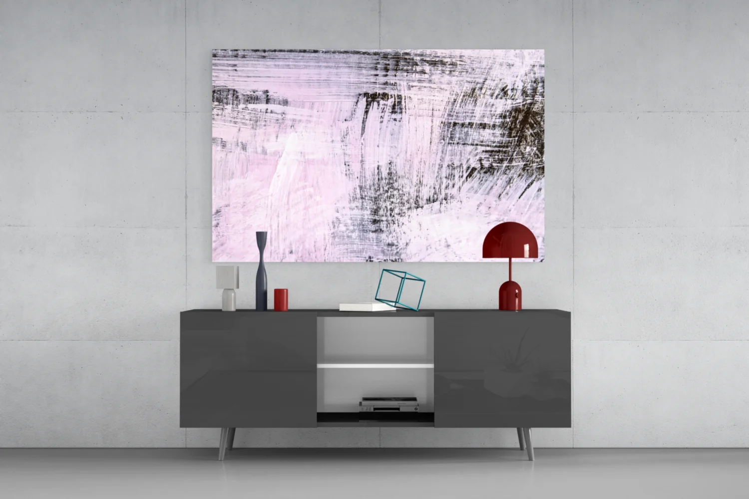 Abstract Glass Wall Art - Image 9