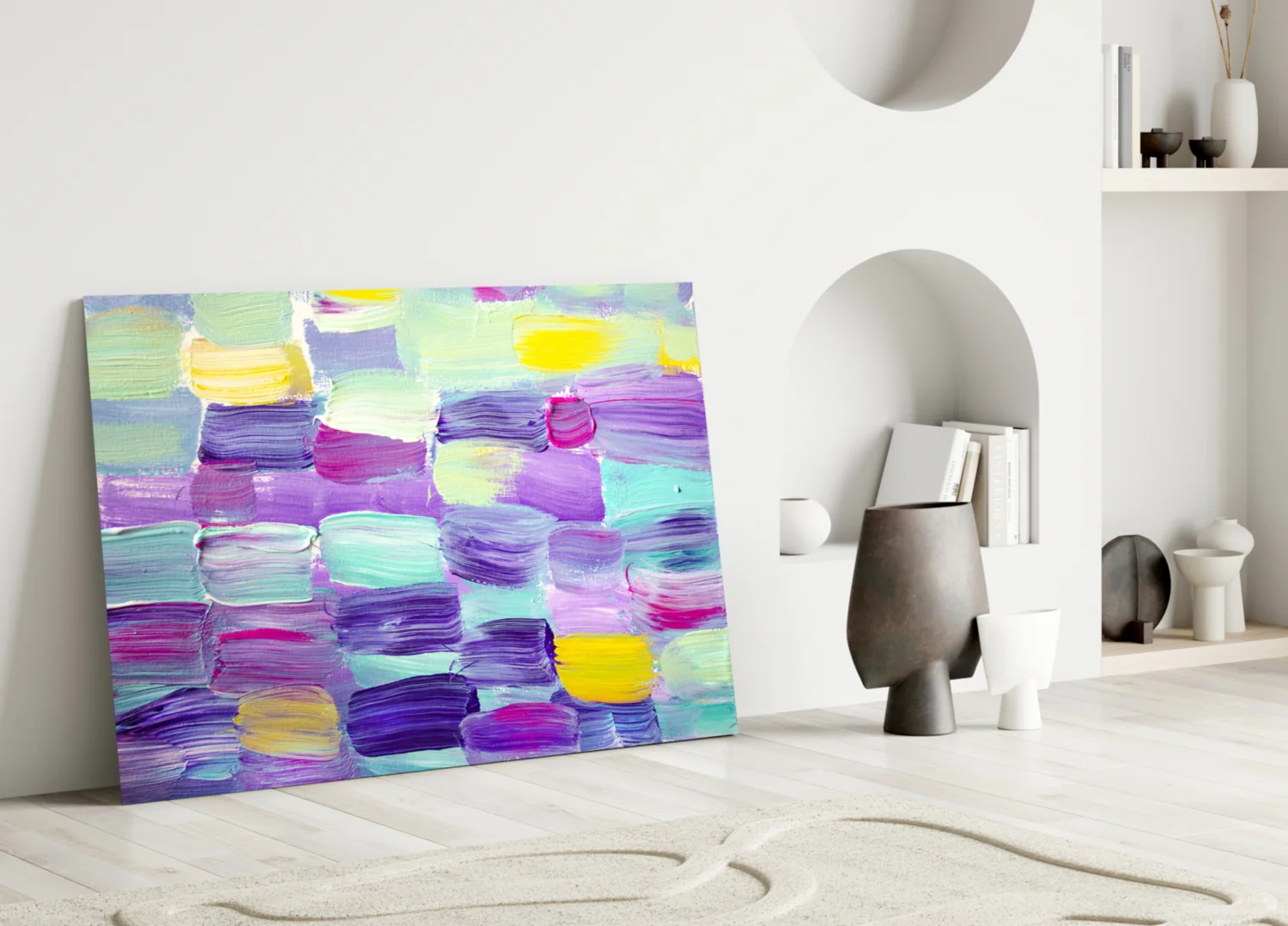 Abstract Glass Wall Art - Image 4