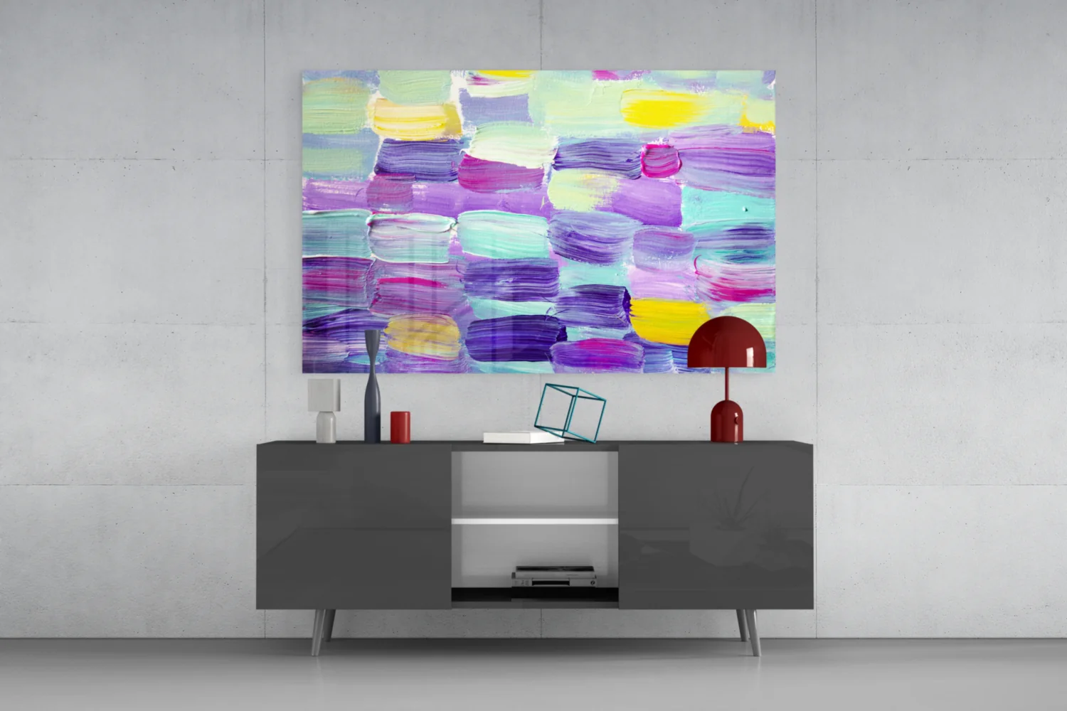 Abstract Glass Wall Art - Image 9