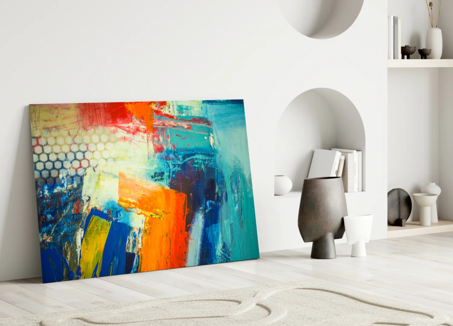 Abstract Glass Wall Art - Image 4
